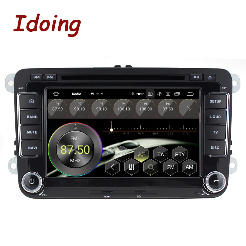 Idoing " 2din автомобиль Android 9,0 радио плеер для Volkswagen Touran Passat B6 PX5 4G+ 64G 8Core ips экран gps навигация Мультимедиа