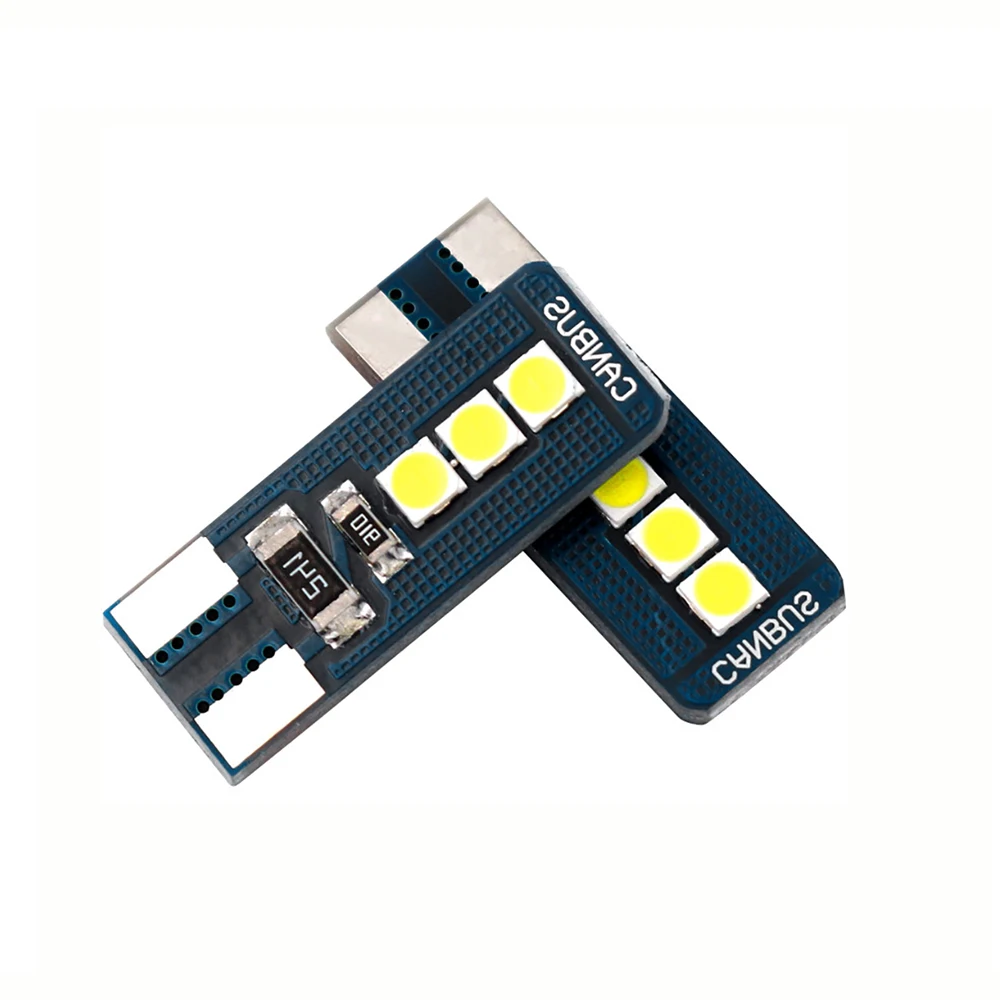 Автомобильные светодиодные лампы T10 3030 6SMD W5W автомобильные Сменные 194 168 Led для