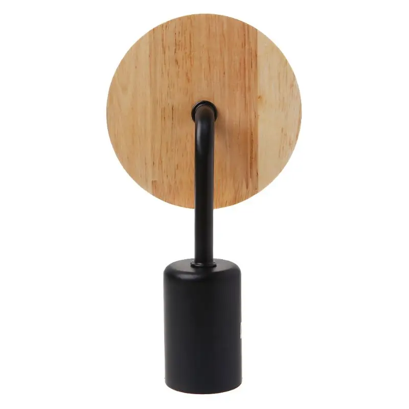 Modern LED Wall Lamp Vintage Indoor Lighting Sconce Industrial Wall Light Metal& Wood Frame AXYC