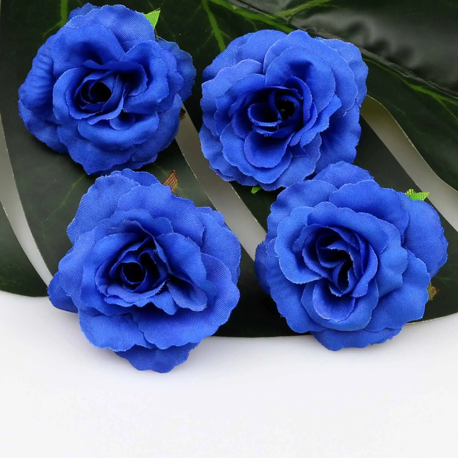 Искусственные цветы Королевского синего цвета искусственные шелковые мини розы