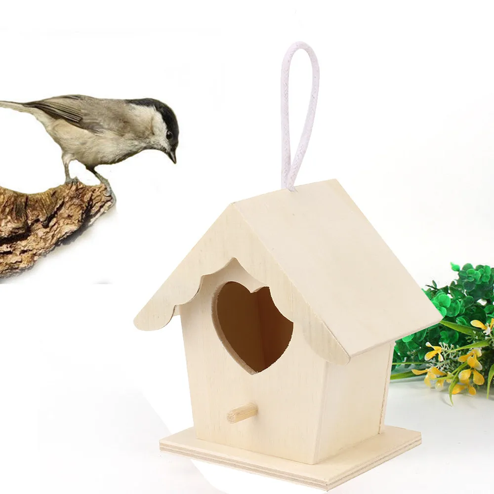 

11x7.5cm Nest Dox Nest House Bird House Bird House Bird Box Bird Box Wooden Box House Bird Box Round hole Decorative 2020