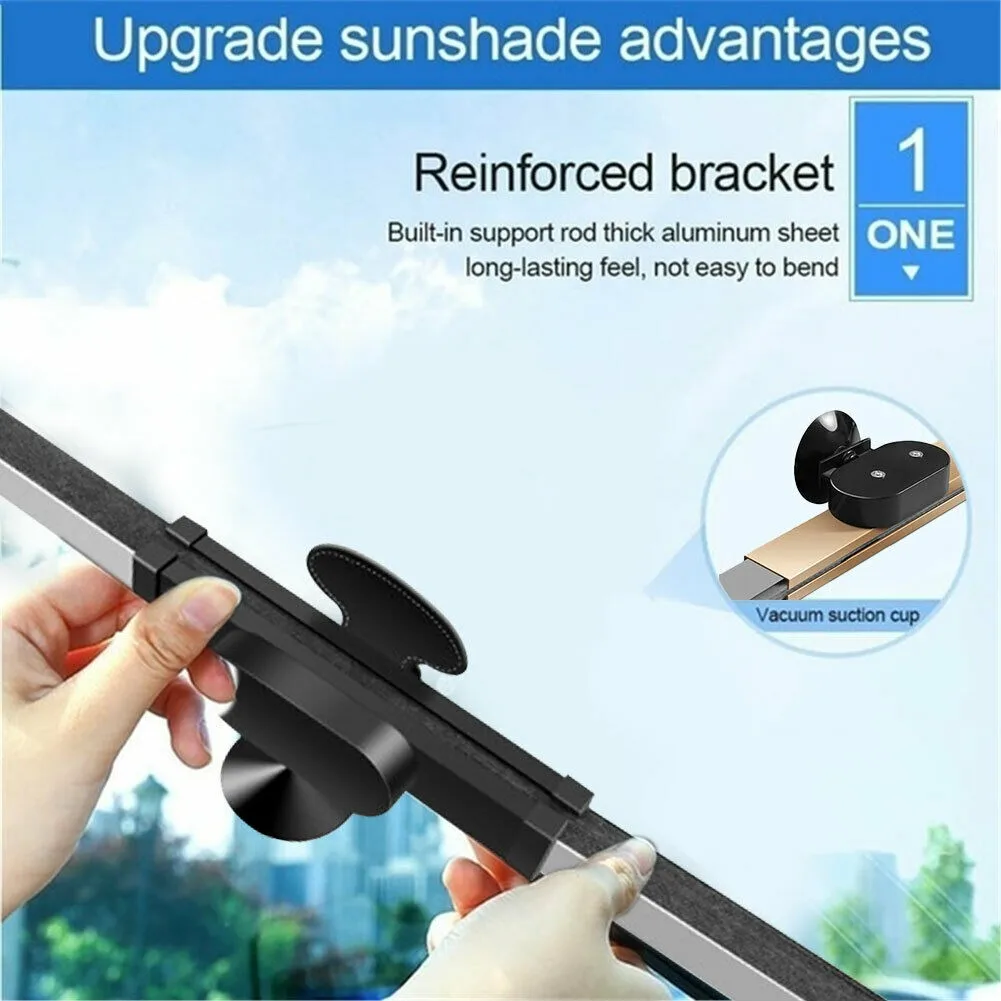 

Visor Cover Windshield Sunshade Block Curtain Retractable UV Protection
