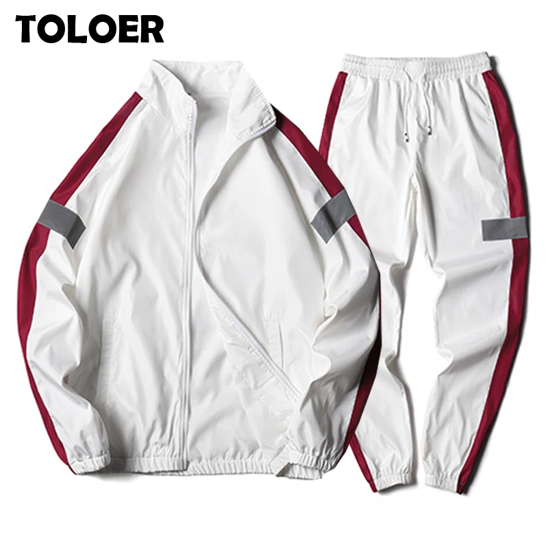 Спортивный костюм мужской из двух предметов кофта и брюки в стиле хип хоп пэчворк