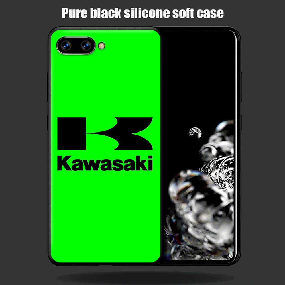 

Japan Brand Kawasaki Phone Case Cover Hull For HUAWEI Honor 6A 7A 7C 8 8A 8S 8x 9 9x 10 10i 20 Lite Pro black Hoesjes Tpu Cover