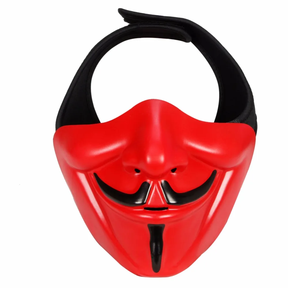 V For Vendetta половина уход за кожей лица маска Хэллоуин маски для костюмированной