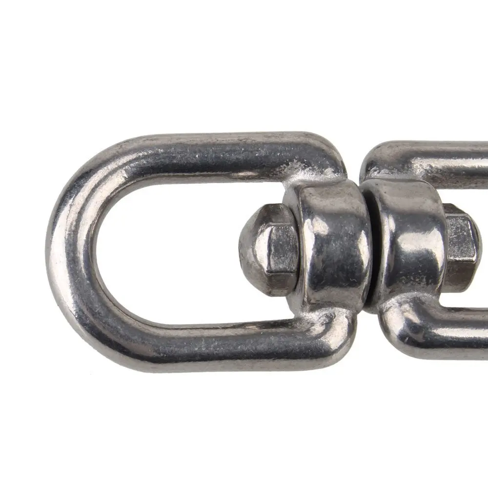 Серебряная 304 нержавеющая сталь 8 форм М6 вращающаяся Пряжка безопасный