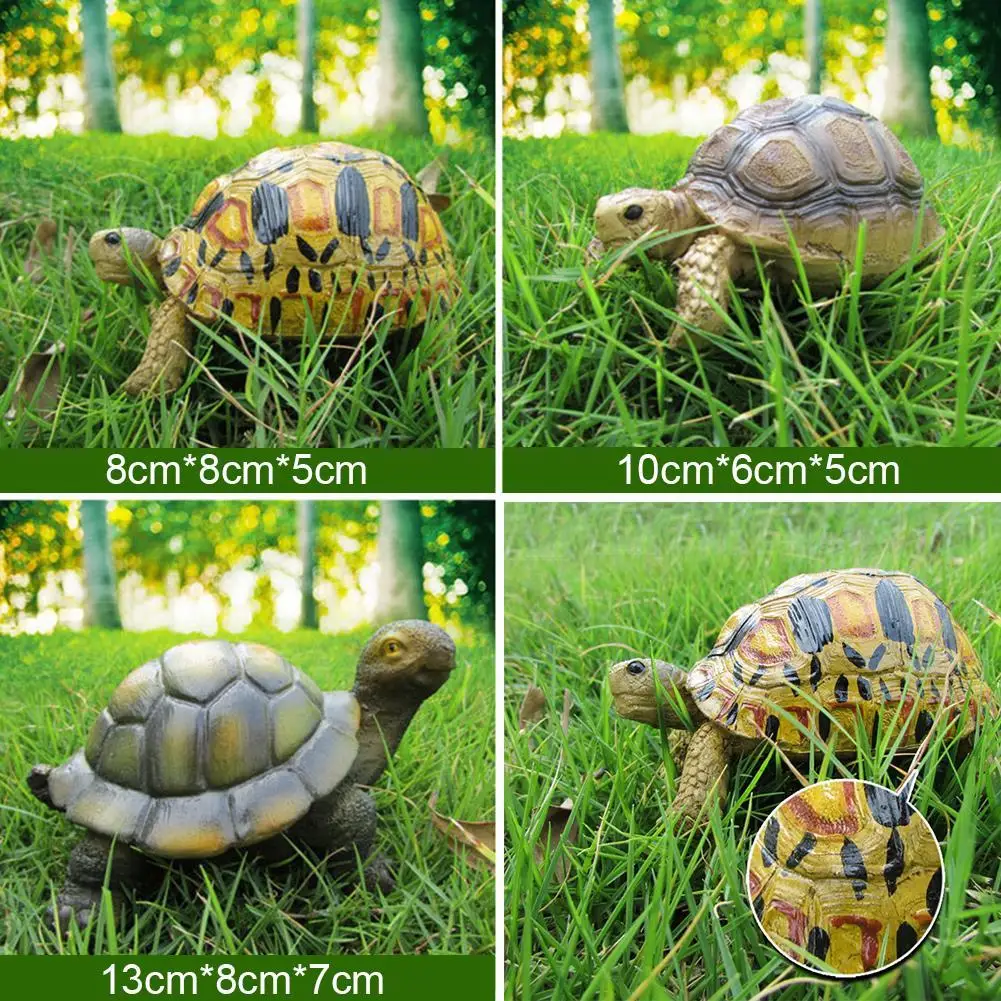 

Creative Simulation Tortoise Decoration Resin Handicraft Courtyard Lawn Pond Decoration Landscape Gardening I9M5
