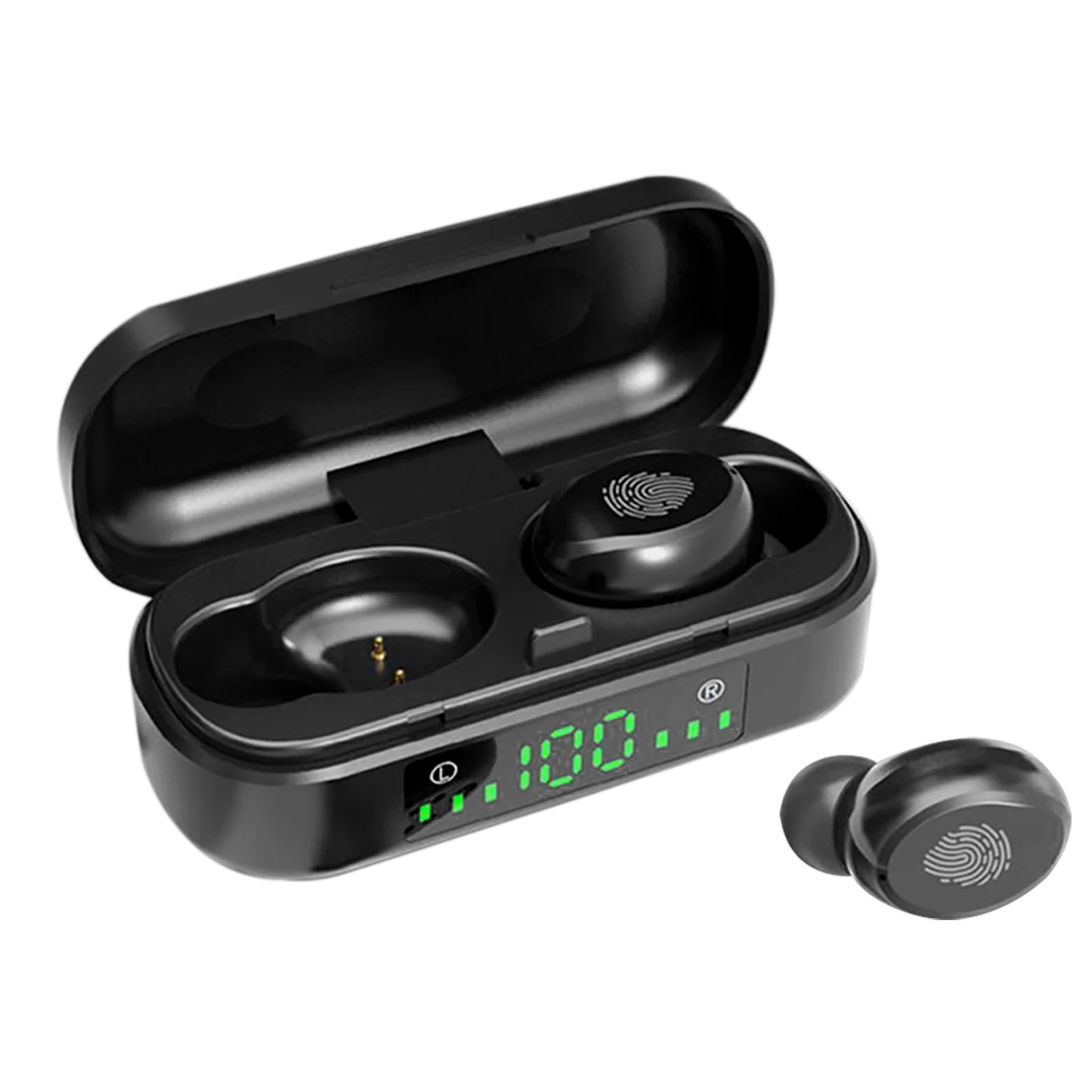 V 8 TWS Bluetooth 5 0 гарнитура наушники светодиодные чувствительные сенсорные