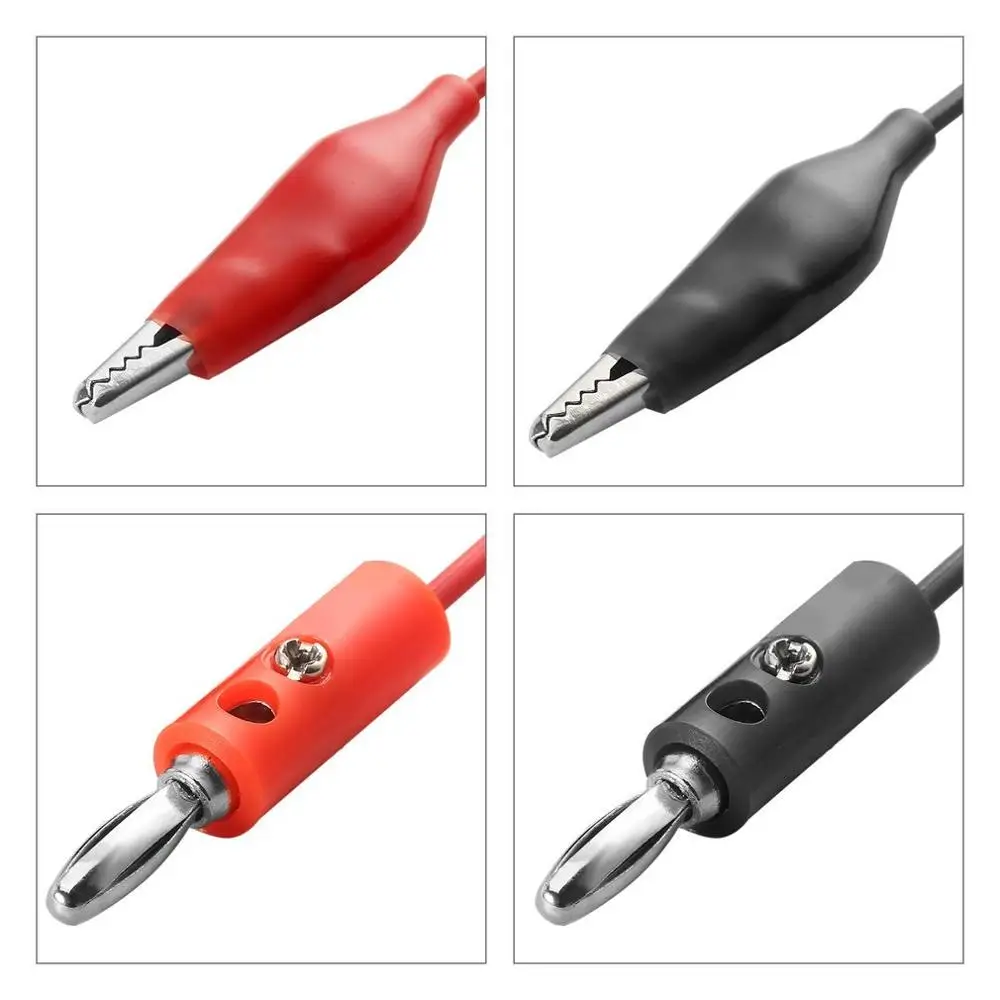 Новый Электрический испытательный свинцовый зажим с вилкой типа банан простой в