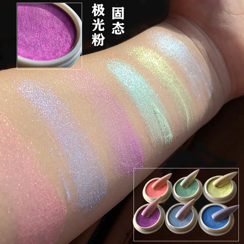 2020 ногтей Твердый Аврора порошок сетка красный лед прозрачный обнаженный