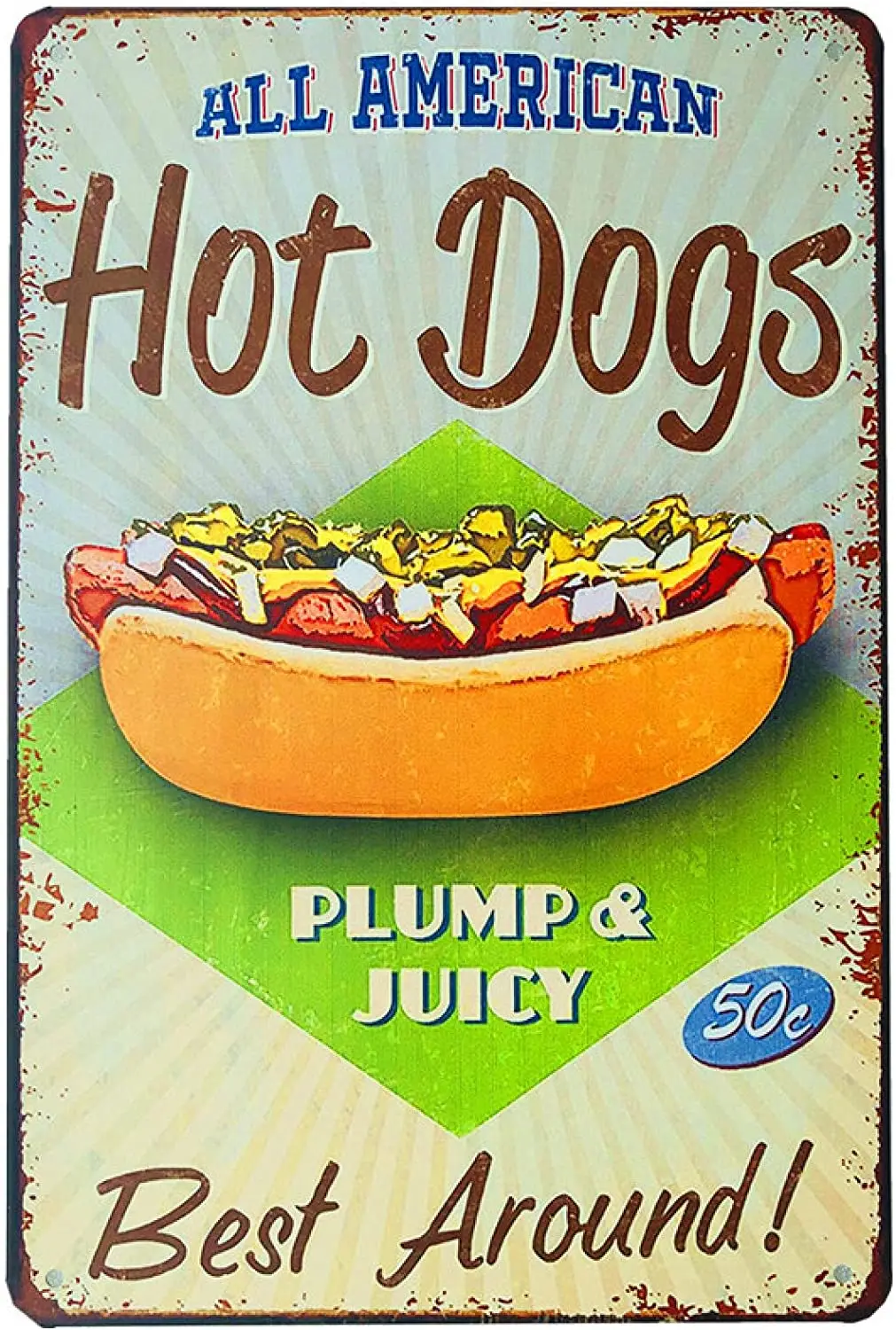 LWLYCH, ретро металлический жестяной знак, настенное украшение для кухни, кафе, 20x30 см 19 дюймов