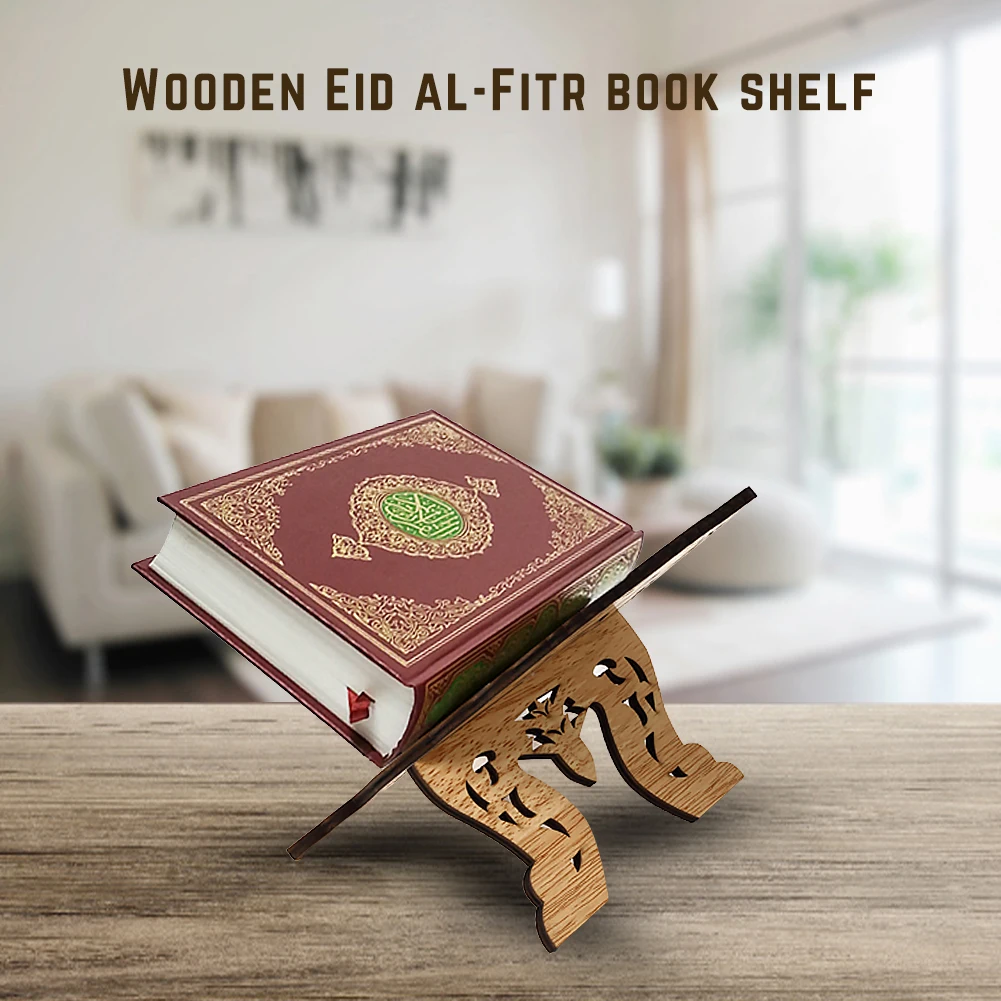 

Kuran Quran Koran Holy Book Stand Holder Rack Wooden Rehal Islam Home Decoration