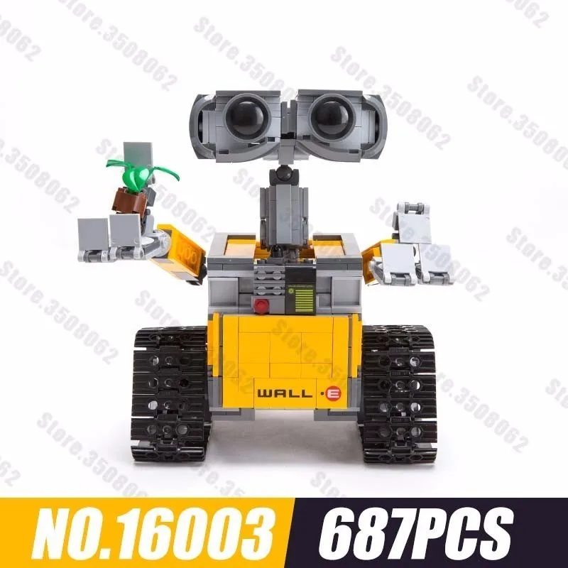 687 шт орфография фильм серии Wall E Робот Дети Alpinia оксифилла вставить строительный