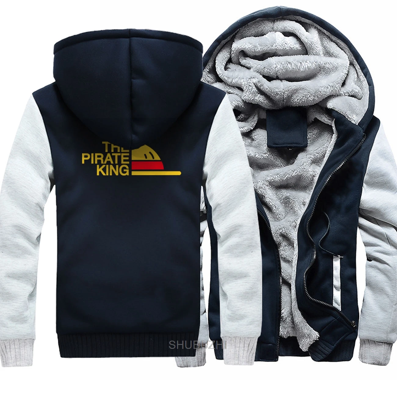

Толстовка мужская с принтом пиратского короля, хип-хоп, уличная одежда shubuzhi, слитный пиджак, Свитшот в стиле аниме Харадзюку, пальто