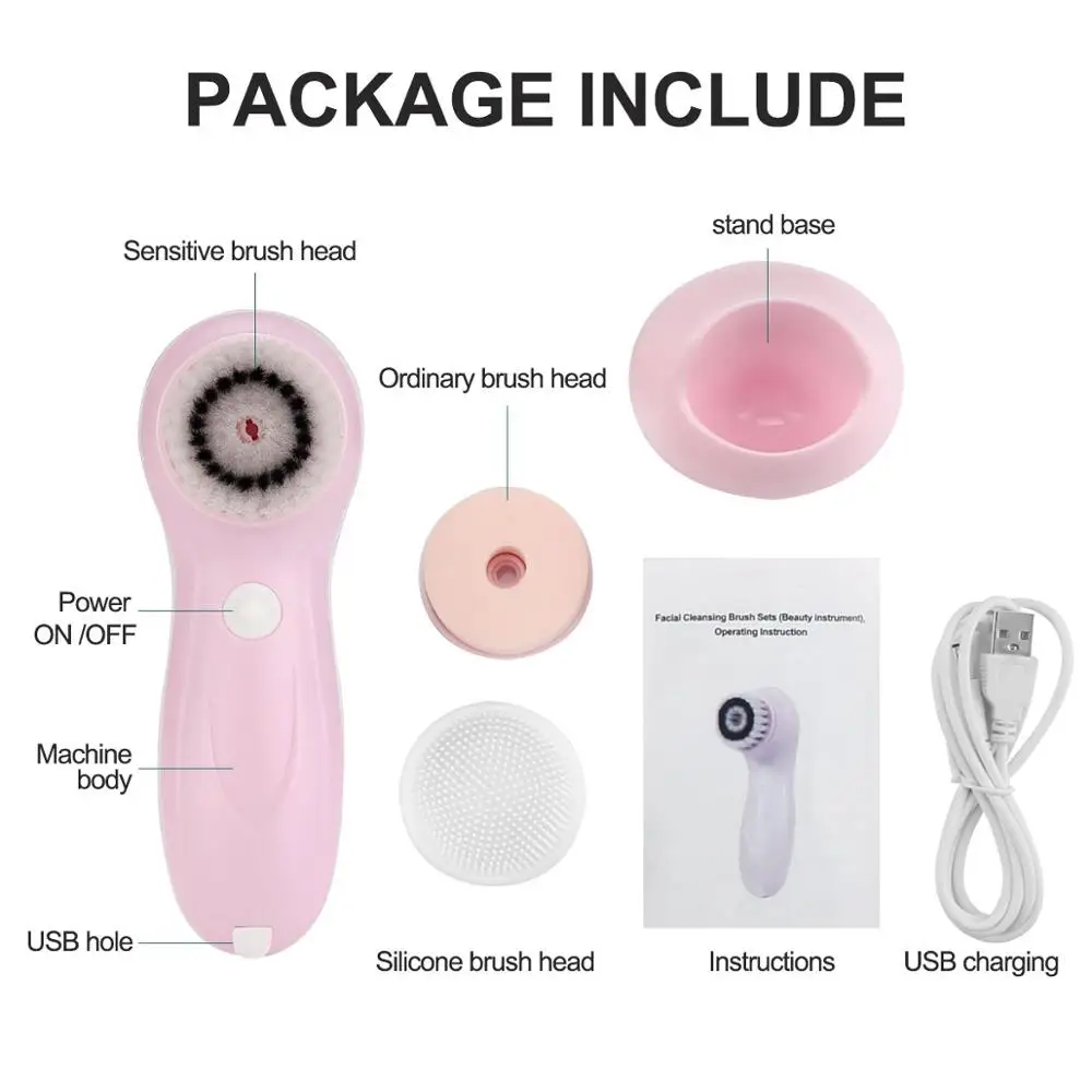 

UKLISS Silicone Cleansing Brush Portable Face Wash Tool Manual Cleanser Deep Cleaning Pore Makeup Remover Beauty Skin Care Tool