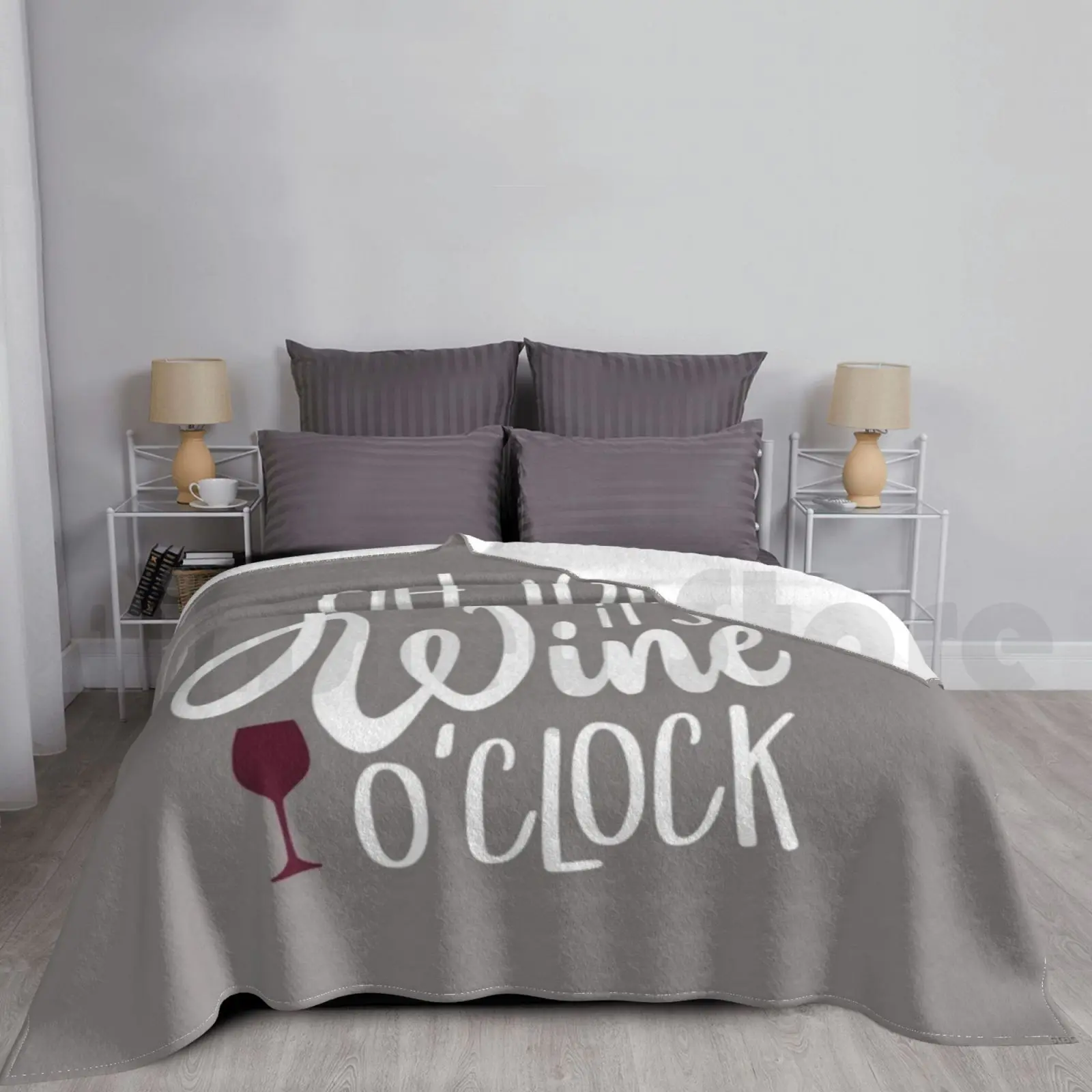 

Oh Look It's Wine O'clock Wine Drinker Wine Lover Wine Night Blanket For Sofa Bed Travel Wine Wine Tasting Wine