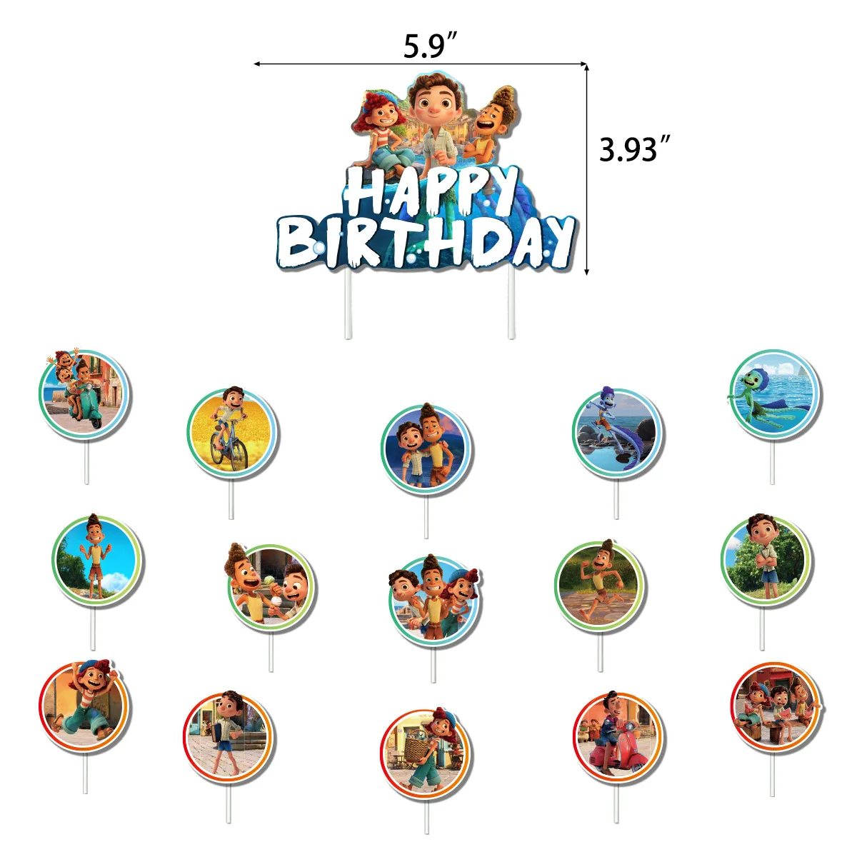 Летнее украшение для вечеринки в стиле аниме Солнечный день | Дом и сад