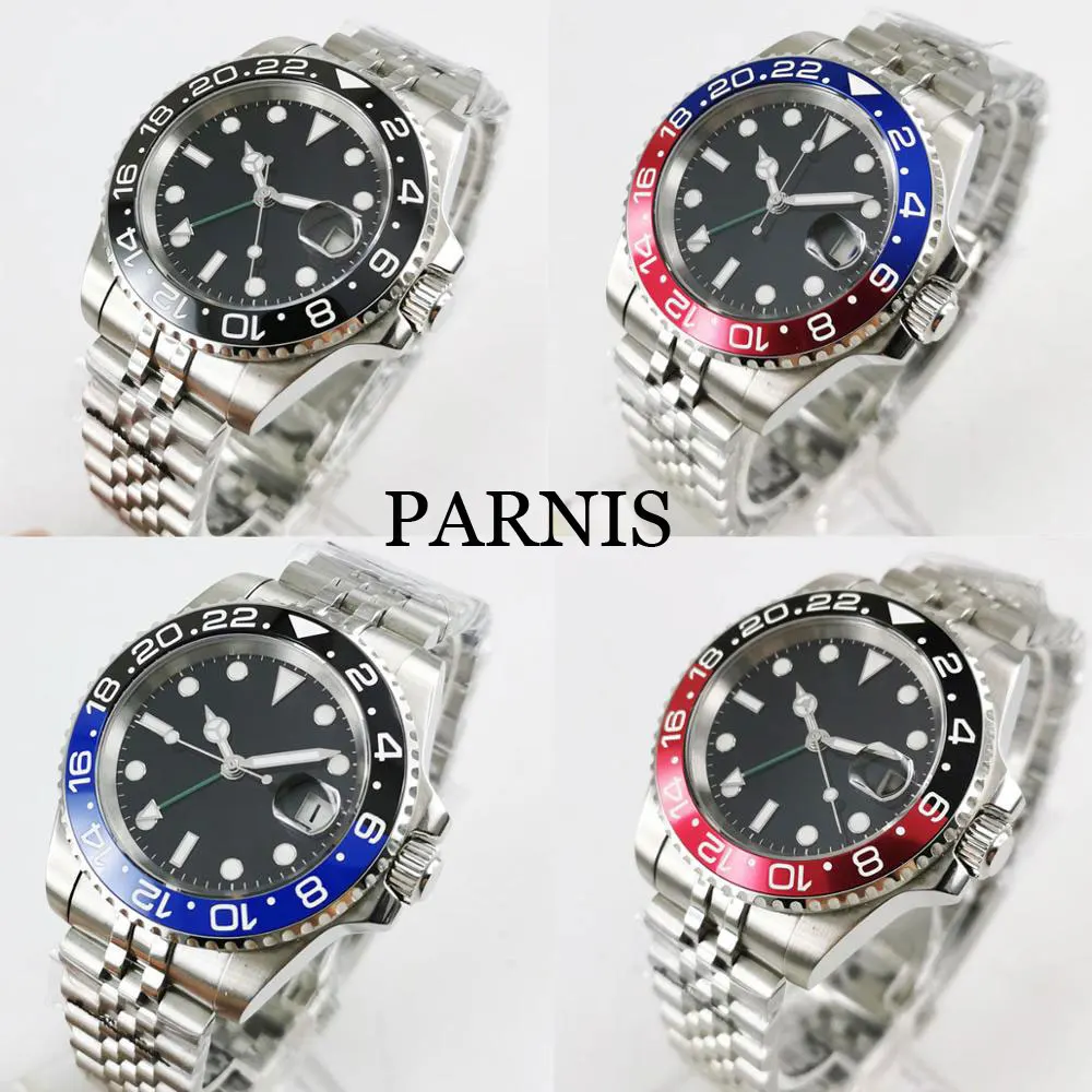 Часы наручные PARNIS мужские стерильные роскошные с автоматическим перемещением