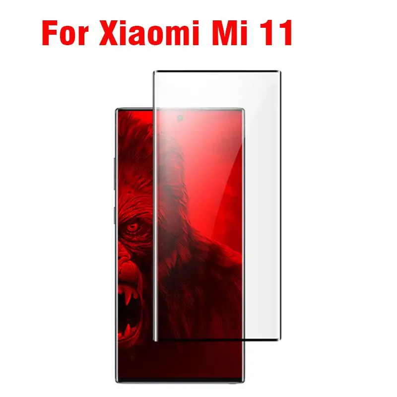 

Gertong 3D Edge Curved Tempered Glass For Xiaomi Mi 11 Full Screen Cover Screen Protector Film Glass For Xiaomi Mi 11 mi11 Mi 11