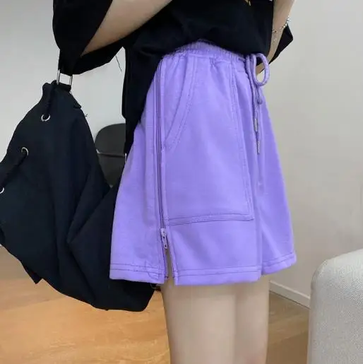 

High waist girl's sleep pants new cotton lounge wear pajamas pant women korean slim outside wear pajama shorts home pants