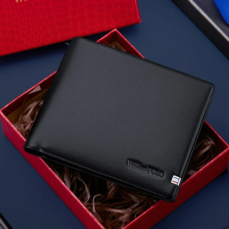 WILLIAMPOLO натуральная кожа кошелек держатель для карт роскошный мужской RFID кошельки