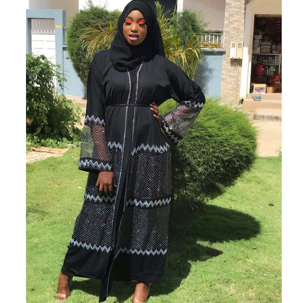 Eid Mubarak Рамадан Abaya Дубайский хиджаб мусульманское платье Caftan африканские платья