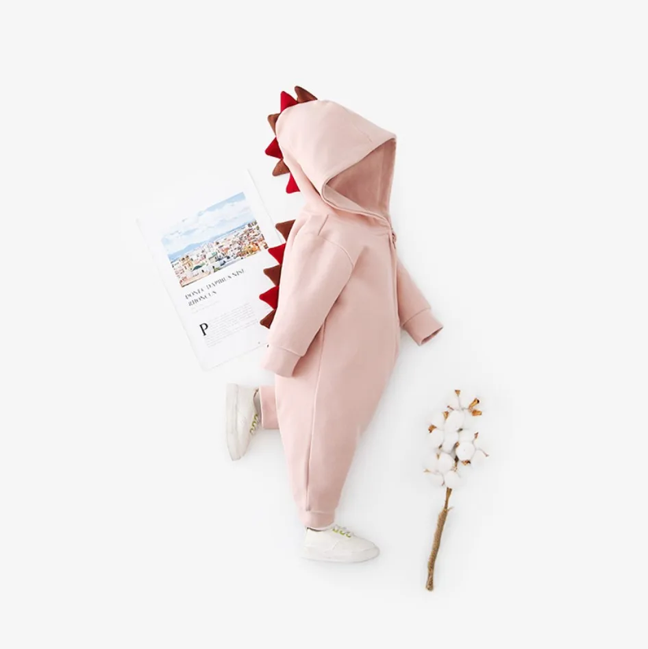 Детский комбинезон с длинным рукавом 7plus1 хлопковый капюшоном и для детей 3 6 9 12