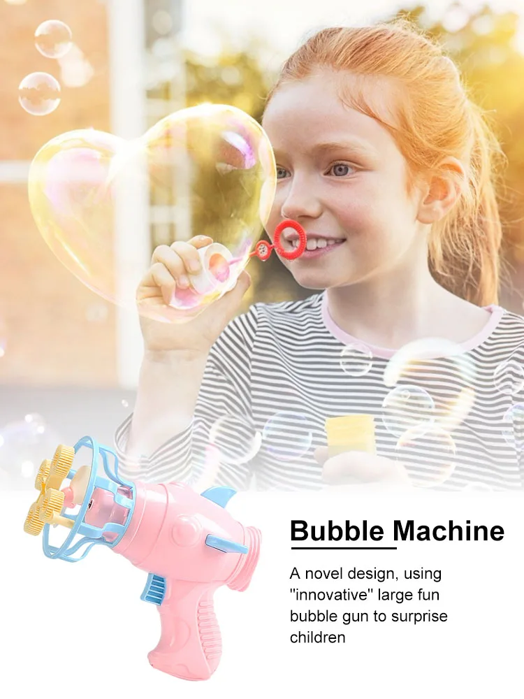 1 шт. Новая автоматическая дующий Пузыри Пузырь Игрушка стрелялка вентилятор