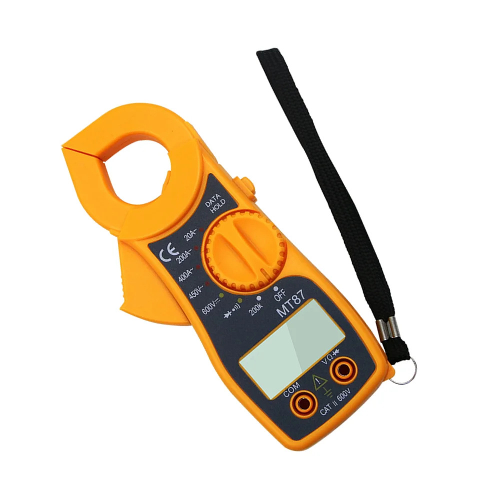 

Цифровой мультиметр MT87, амперметр, измеритель тока, клещи, тестер напряжения (оранжевый)