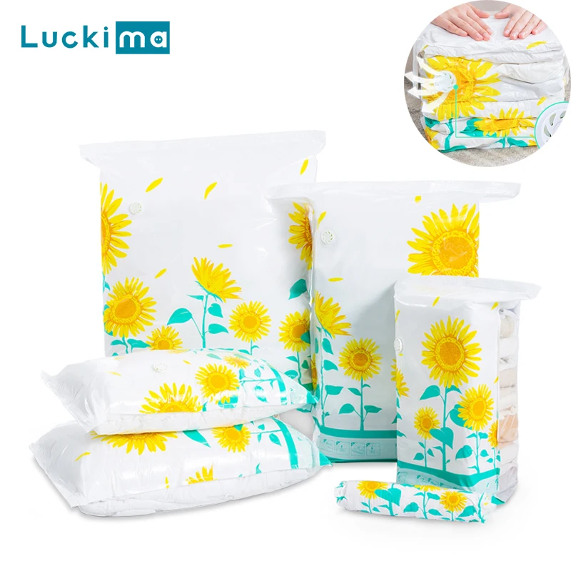 

New Portable Vacuum Bag Clothes Quilt Storage Bags Space Saver Seal Packet Hand Compressed Clothing Compression Closet Organizer