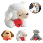 Мягкие игрушки для домашних питомцев, удобная плюшевая игрушка для обучения собак, Успокаивающая кукла с сердцем, игрушка-фиджет для сна для кошек