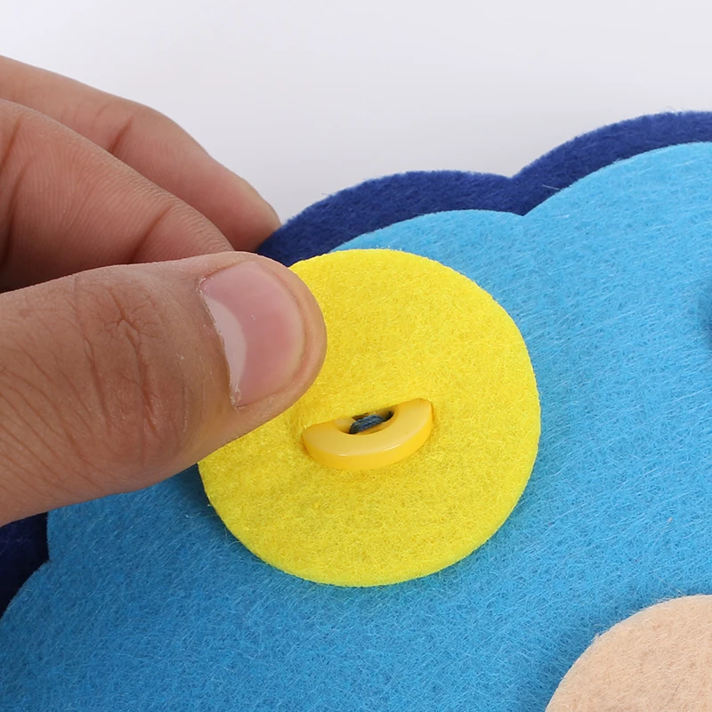 Kindergarten Diy cloth art early education growth toys montessori learn button operation zipper teaching manual course toys