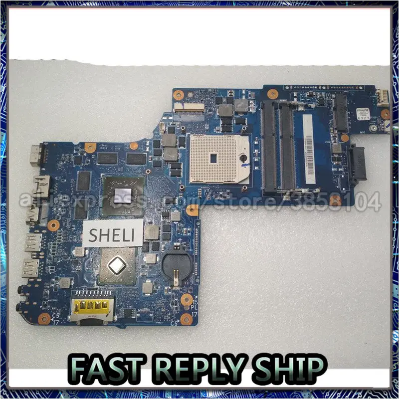 

For Toshiba L855D C855D C850D laptop Motherboard 69N0ZWM3AA01 H000052650 CPU 216-0810028 With HD7520G 512MB GPU