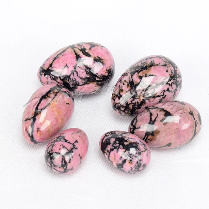 Сверлильные яйни яйцо натуральный Родонит нефритовые яйца для женщин тазового