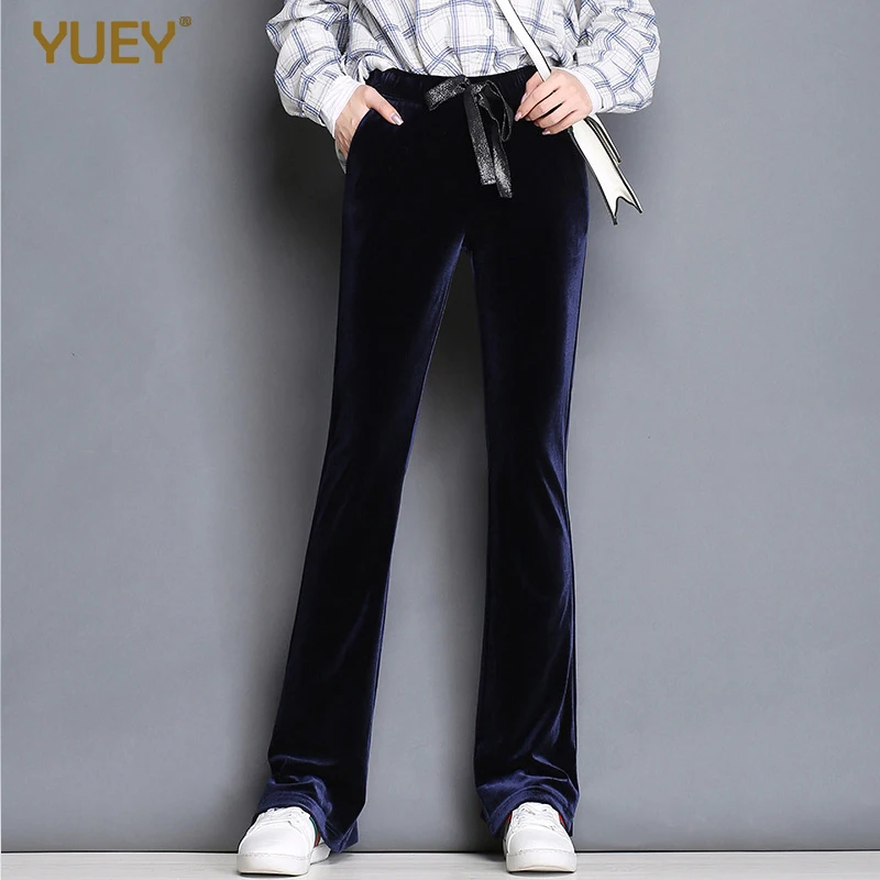 Женские бархатные брюки на зиму теплые плотные блестящие вельветовые эластичные