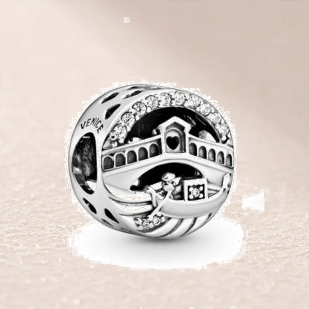 

798925C01 Venice Rialto Bridge Openwork Charm