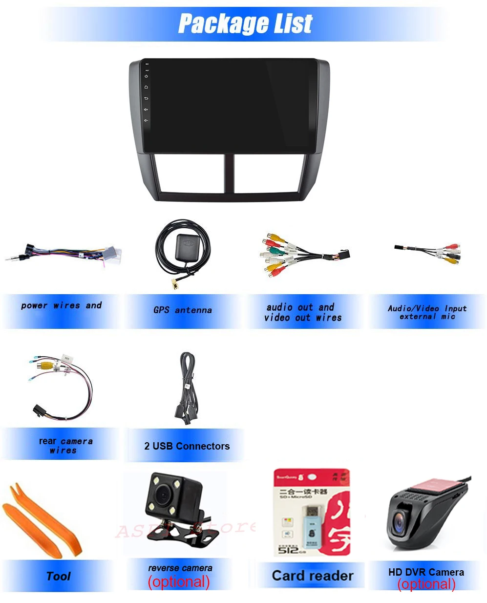 Автомобильный мультимедийный плеер 9 '' Android 10 для Subaru Forester 2008 2012 Wi Fi GPS Bluetooth