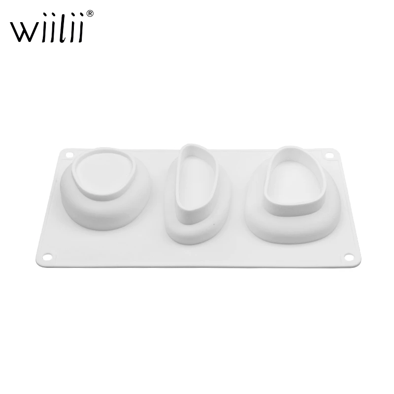 Силиконовые формы в форме камня 3 полости форма для торта Мусса мороженого