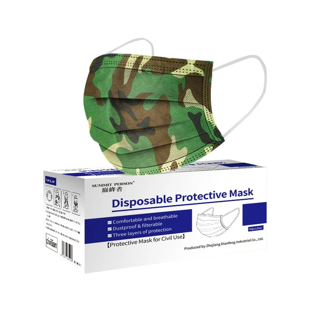 50 шт./1 коробка маски для лица | Аксессуары одежды