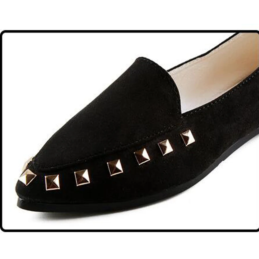 Балетки в горошек без застежки на плоской подошве женские замшевые лоферы