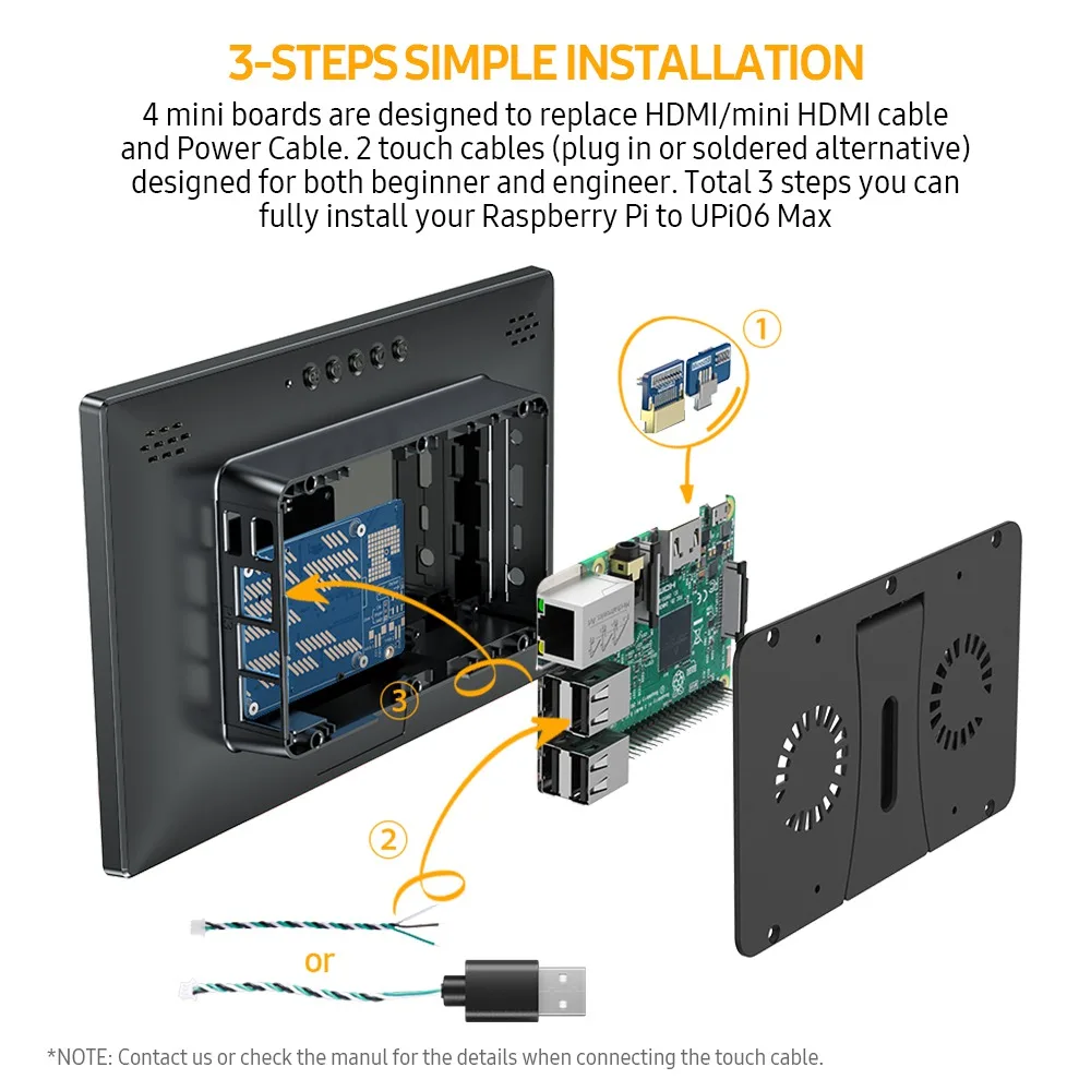 Чехол EVICIV для Raspberry Pi 2 3 4 Портативный Сенсорный Экран 10 1 дюйма HDMI Внешний дисплей
