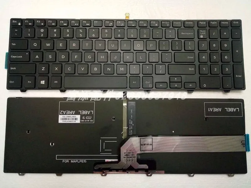Новинка Клавиатура для ноутбука DELL Inspiron 15 3000 5000 0KPP2C SN8234 490.00H07.0L01 SG-63510-XUA 0JYP58 MP-13N7