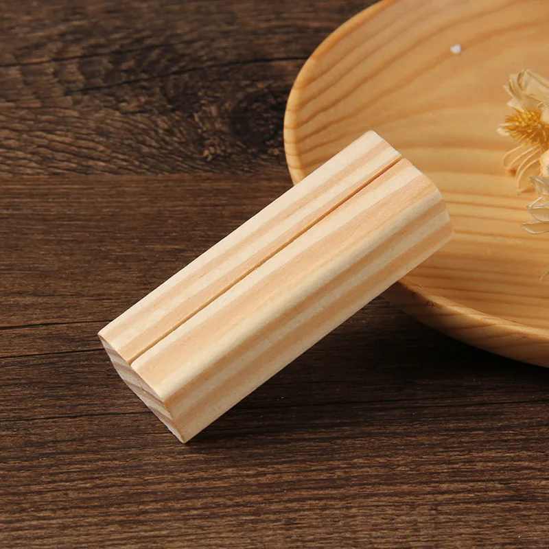

High Quality Natural Wood Memo Clips Photo Holder Clamps Stand Card Message Crafts Wholesale 2021 New