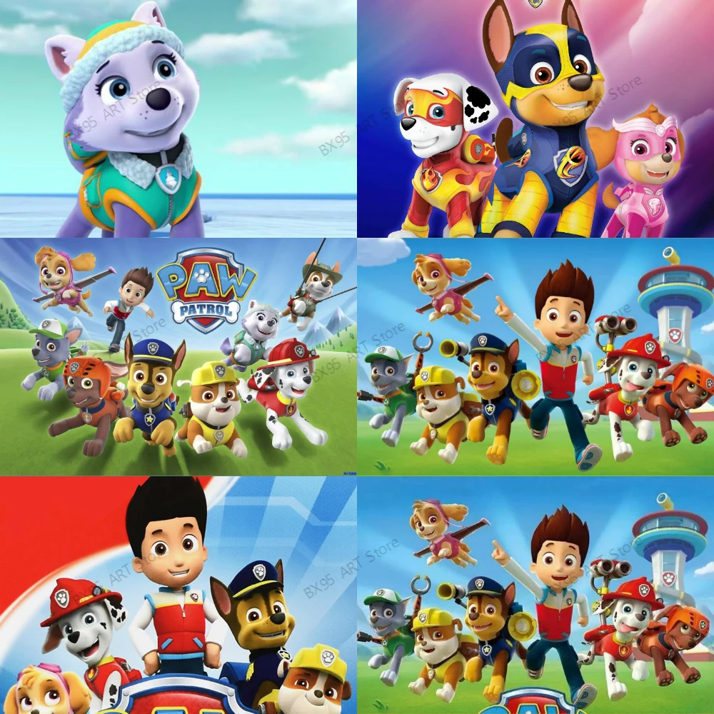 Алмазная живопись из мультфильма Щенячий патруль | Дом и сад