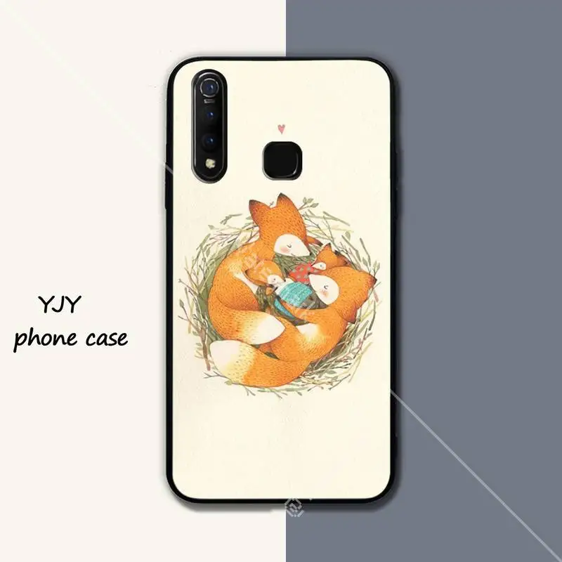 Yinuoda животных черного цвета с рисунком лисы мягкий чехол для телефона vivo u3x Y11 Y12 Y19