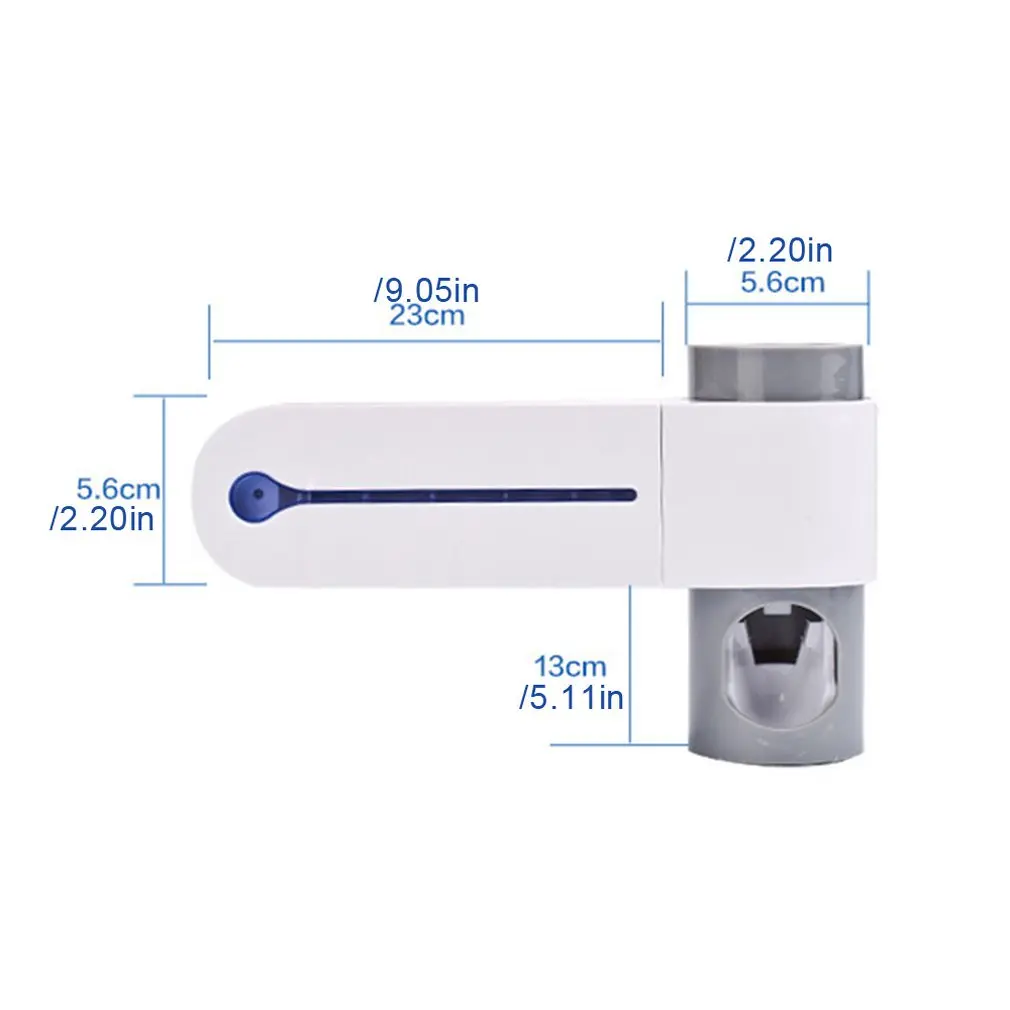 

2-In-1 Uv Toothbrush Disinfection Rack Automatic Toothpaste Kit Set Sterilization Toothbrush Holder Toothbrush Sterilizer