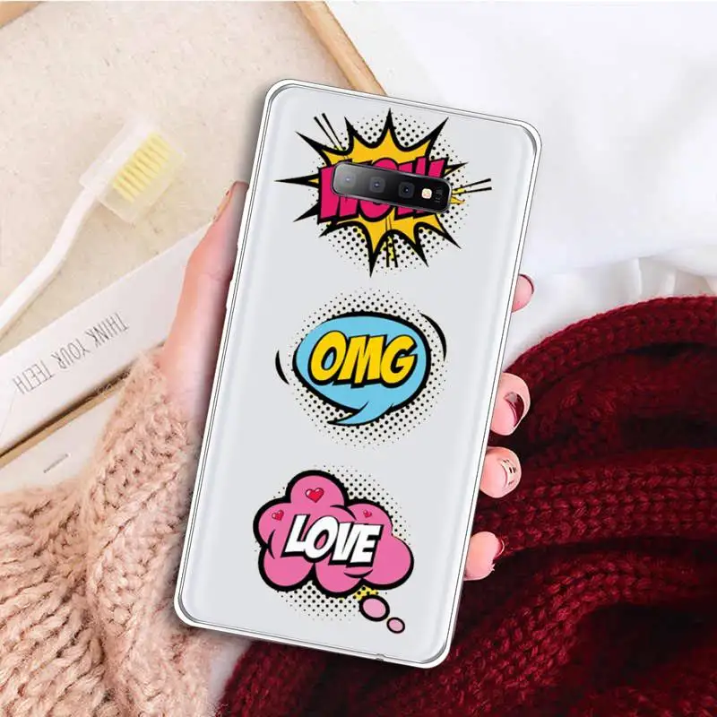 

Sexy lips lipstick flamingo Phone Case Transparent For Samsung Galaxy A 71 21s S note 8 9 10 plus 20 ultra