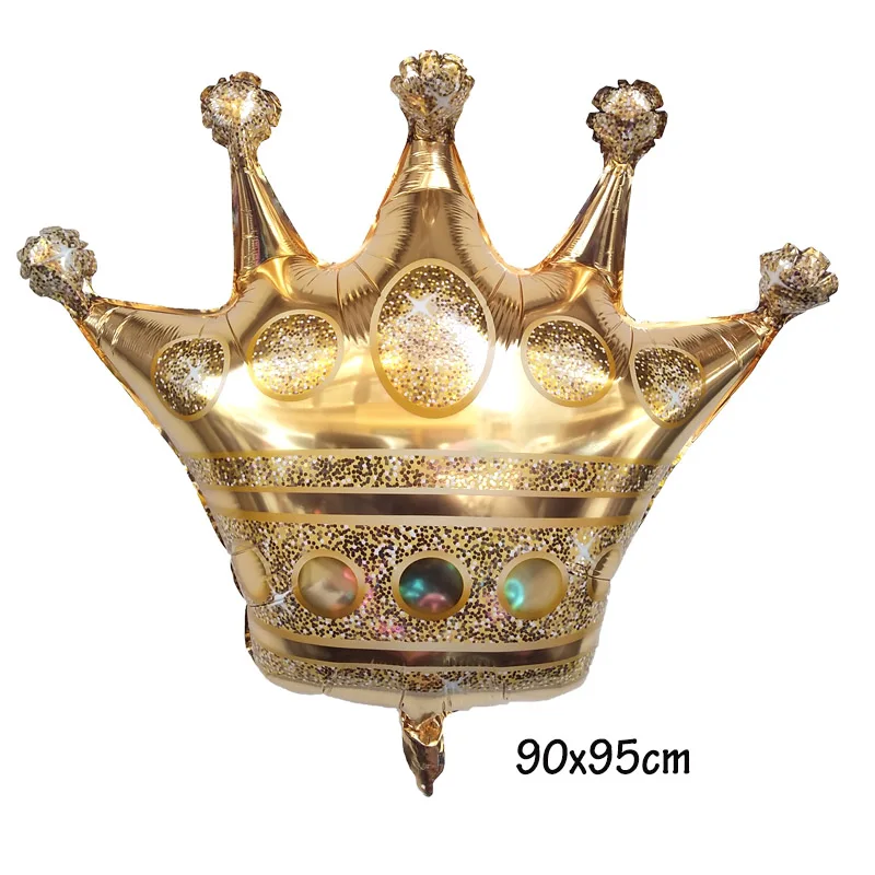 Happy 30th Birthday Party Decoration Golden Crown Champagne Glasses Whiskey Bottle Foil Balloon High School Ball Balloons | Дом и сад