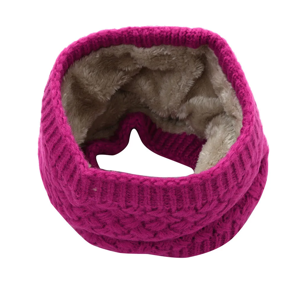 Hot Pink Модный мужской зимний теплый шарф Wome Bufanda толщина вязаный воротник модный шарф зима lidai шарфы воротник O шейный платок - Цвет: Hot Pink