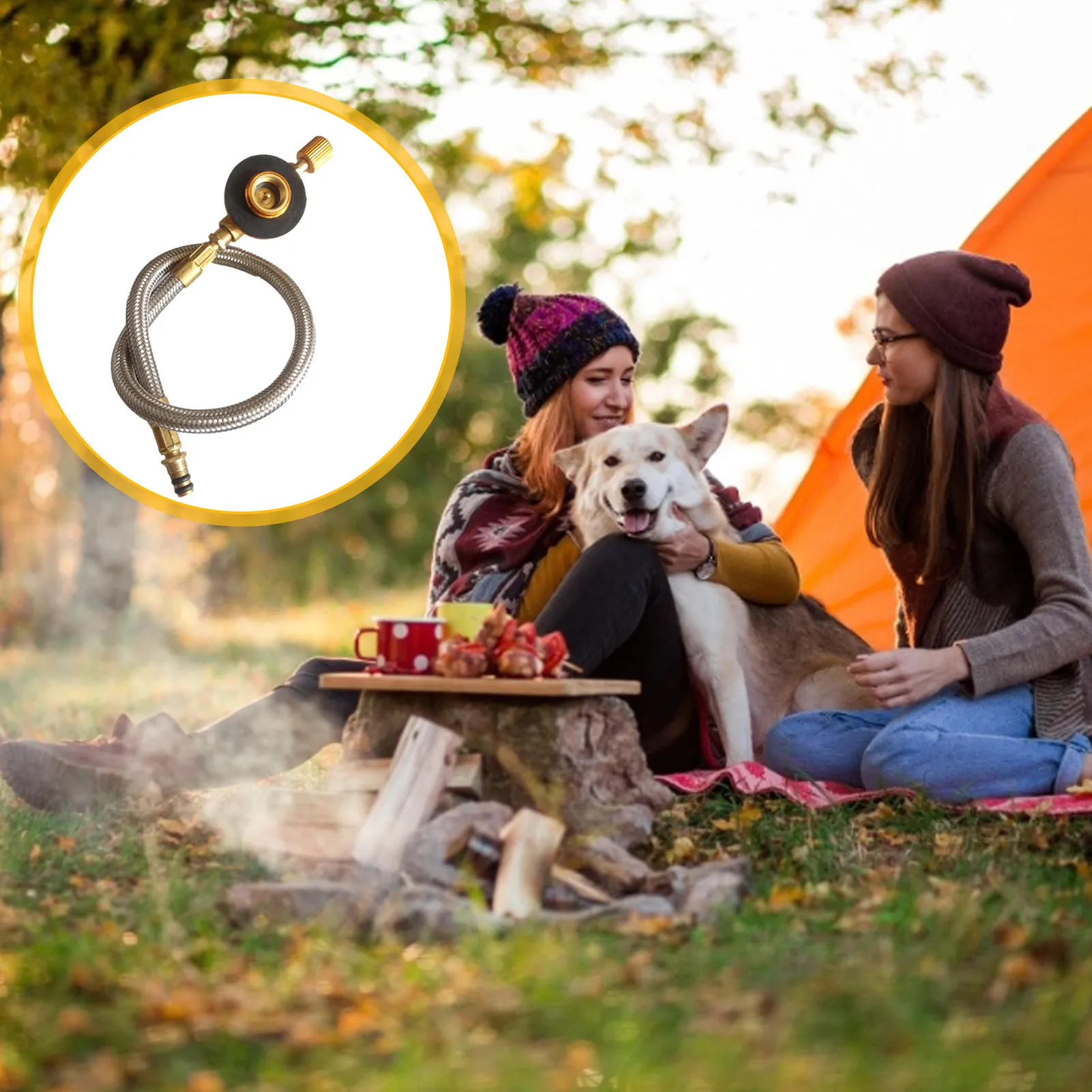 Газовая трубка для горелок на открытом воздухе соединительная бутылок шланг